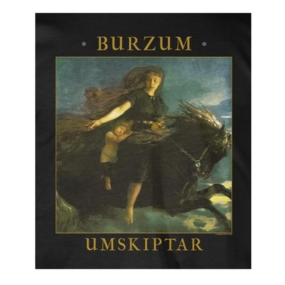 Black - Back - Burzum Unisex Adult Umskiptar T-Shirt