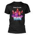 Black - Front - Deep Purple Unisex Adult Burn T-Shirt