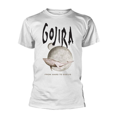 White - Front - Gojira Unisex Adult Whale From Mars Organic T-Shirt