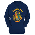 Blue - Front - Harry Potter Womens-Ladies Hogwarts Crest Hoodie