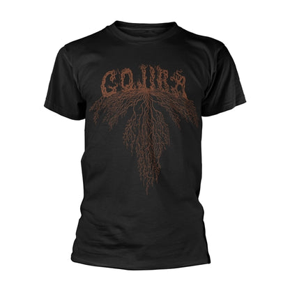 Black - Front - Gojira Unisex Adult Tree Root Organic T-Shirt