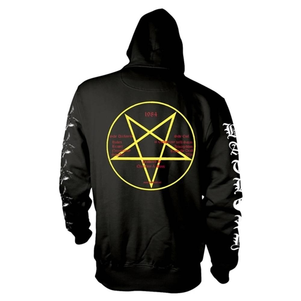 Black - Side - Bathory Unisex Adult Goat Hoodie