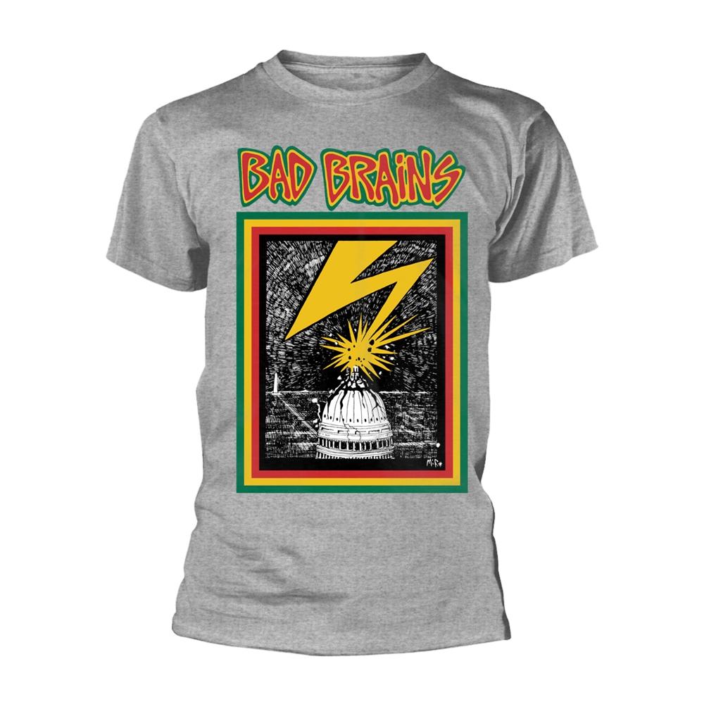 Grey - Front - Bad Brains Unisex Adult Album Artwork T-Shirt