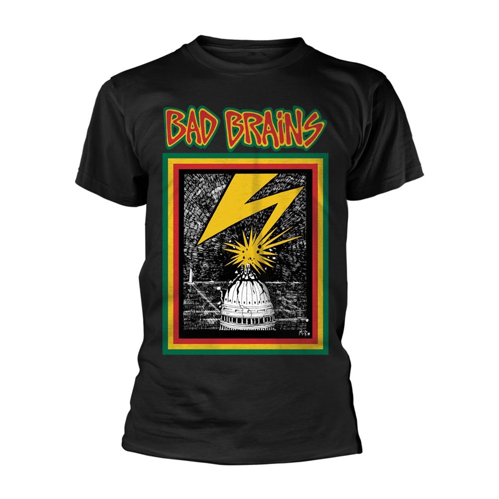 Black - Front - Bad Brains Unisex Adult Album Artwork T-Shirt