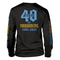 Black - Back - Forbidden Unisex Adult 40 Years Of Evil Long-Sleeved T-Shirt