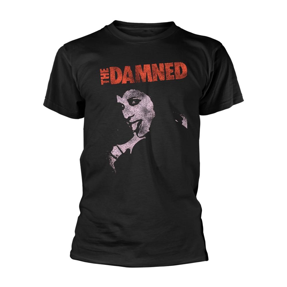 Black - Front - The Damned Unisex Adult The Devil T-Shirt