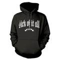 Black - Front - Sick Of It All Unisex Adult Logo Hoodie