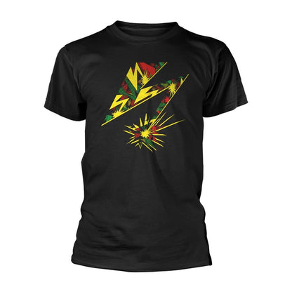 Black - Front - Bad Brains Unisex Adult Camo Bolt T-Shirt