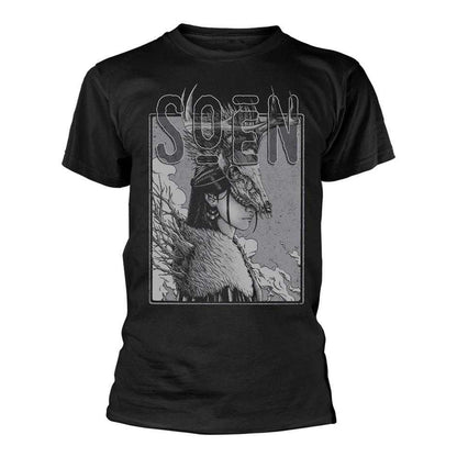 Black - Front - Soen Unisex Adult Enchantress Back Print T-Shirt