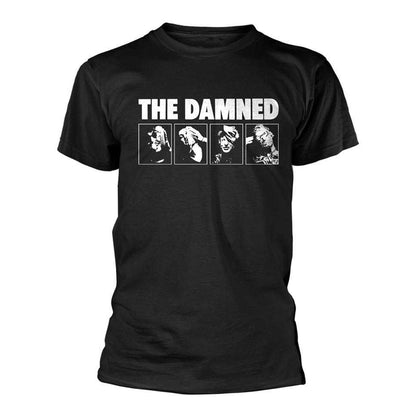 Black - Front - The Damned Unisex Adult Headshot T-Shirt