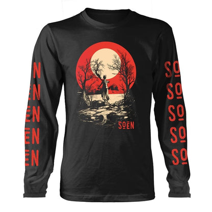 Black - Front - Soen Unisex Adult Redmoon Long-Sleeved T-Shirt