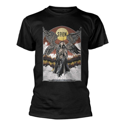 Black - Front - Soen Unisex Adult Angel Of Death T-Shirt