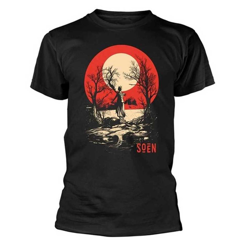 Black - Front - Soen Unisex Adult Redmoon Back Print T-Shirt