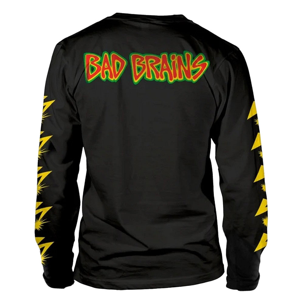 Black - Back - Bad Brains Unisex Adult Sleeve Print Long-Sleeved T-Shirt