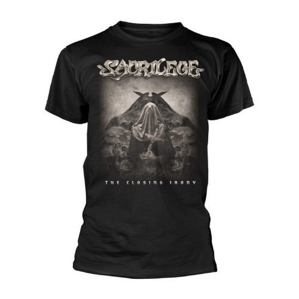 Black - Front - Sacrilege Unisex Adult The Closing Irony T-Shirt