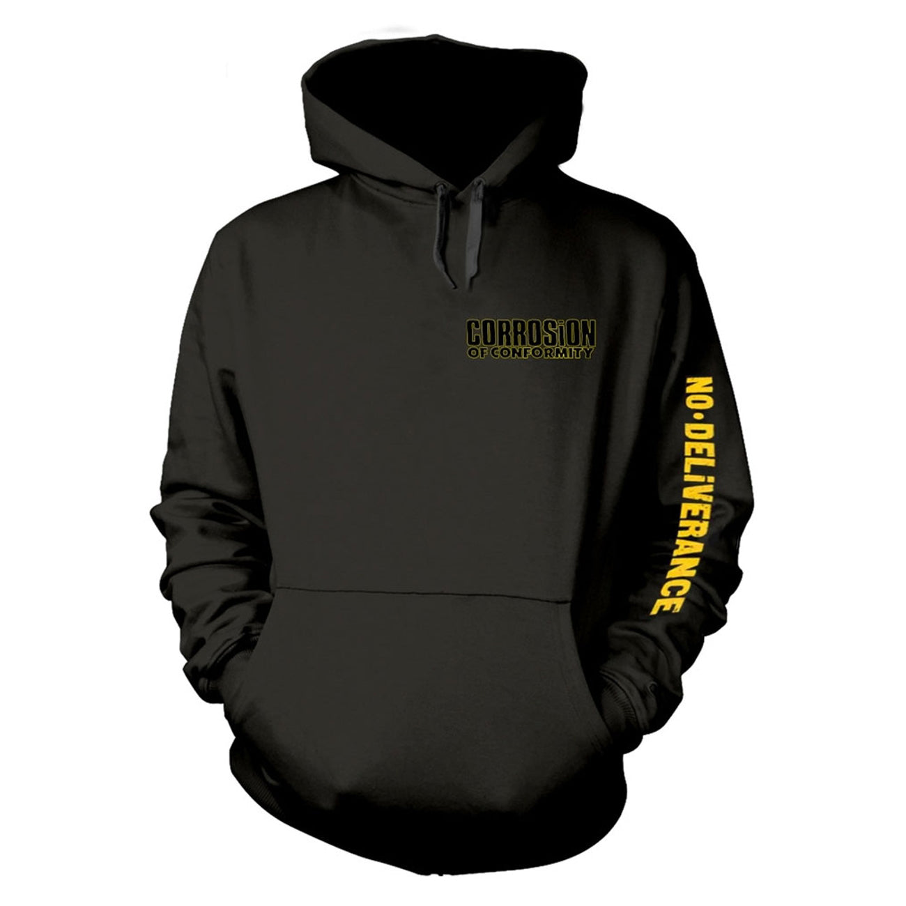 Black - Front - Corrosion Of Conformity Unisex Adult Deliverance Back Print Pullover Hoodie