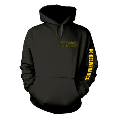 Black - Front - Corrosion Of Conformity Unisex Adult Deliverance Back Print Pullover Hoodie