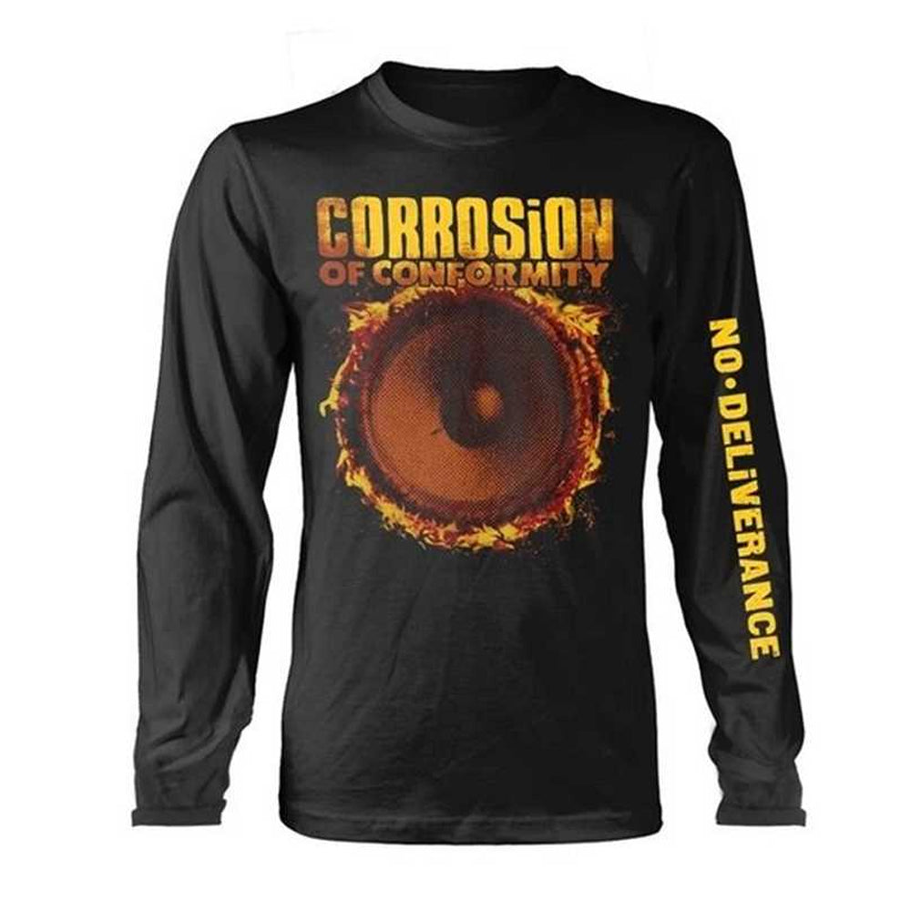 Black - Front - Corrosion Of Conformity Unisex Adult Deliverance Back Print Long-Sleeved T-Shirt