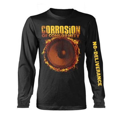 Black - Front - Corrosion Of Conformity Unisex Adult Deliverance Back Print Long-Sleeved T-Shirt
