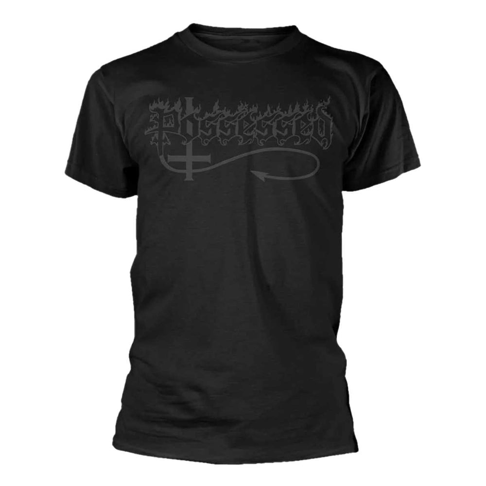Black - Front - Possessed Unisex Adult Logo T-Shirt