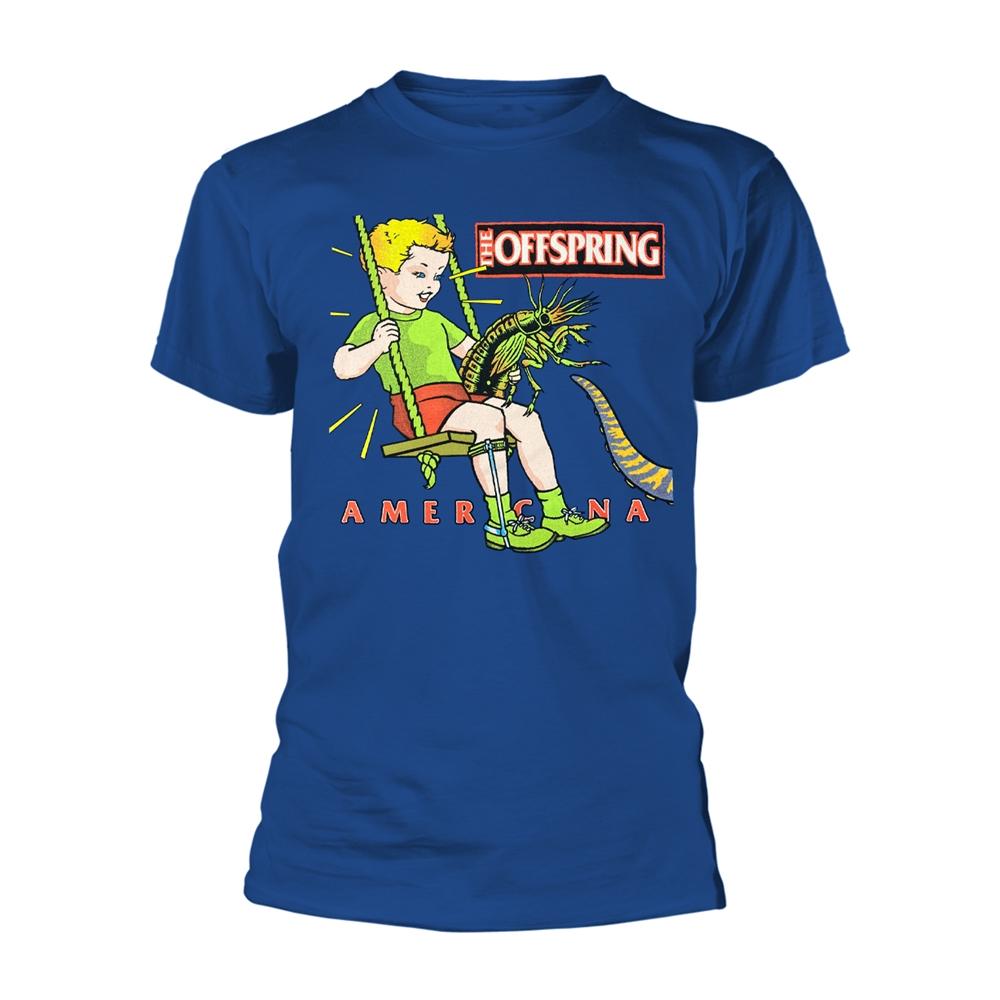 Blue - Front - The Offspring Unisex Adult Americana T-Shirt