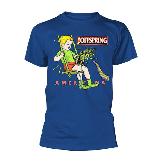 Blue - Front - The Offspring Unisex Adult Americana T-Shirt