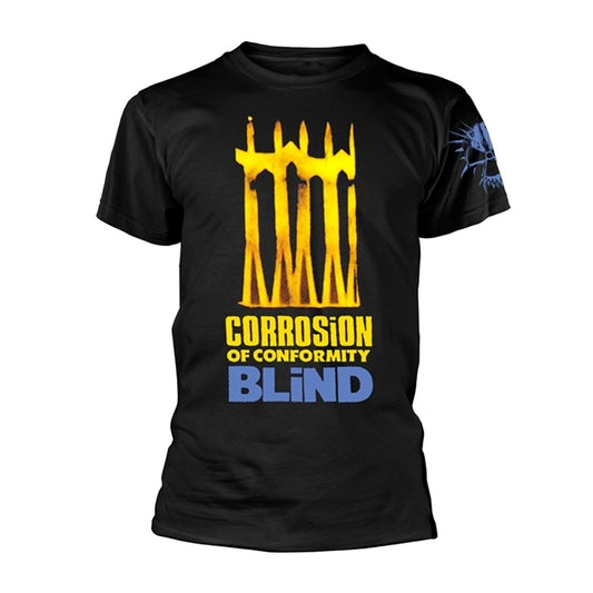 Black - Front - Corrosion Of Conformity Unisex Adult Blind Back Print T-Shirt