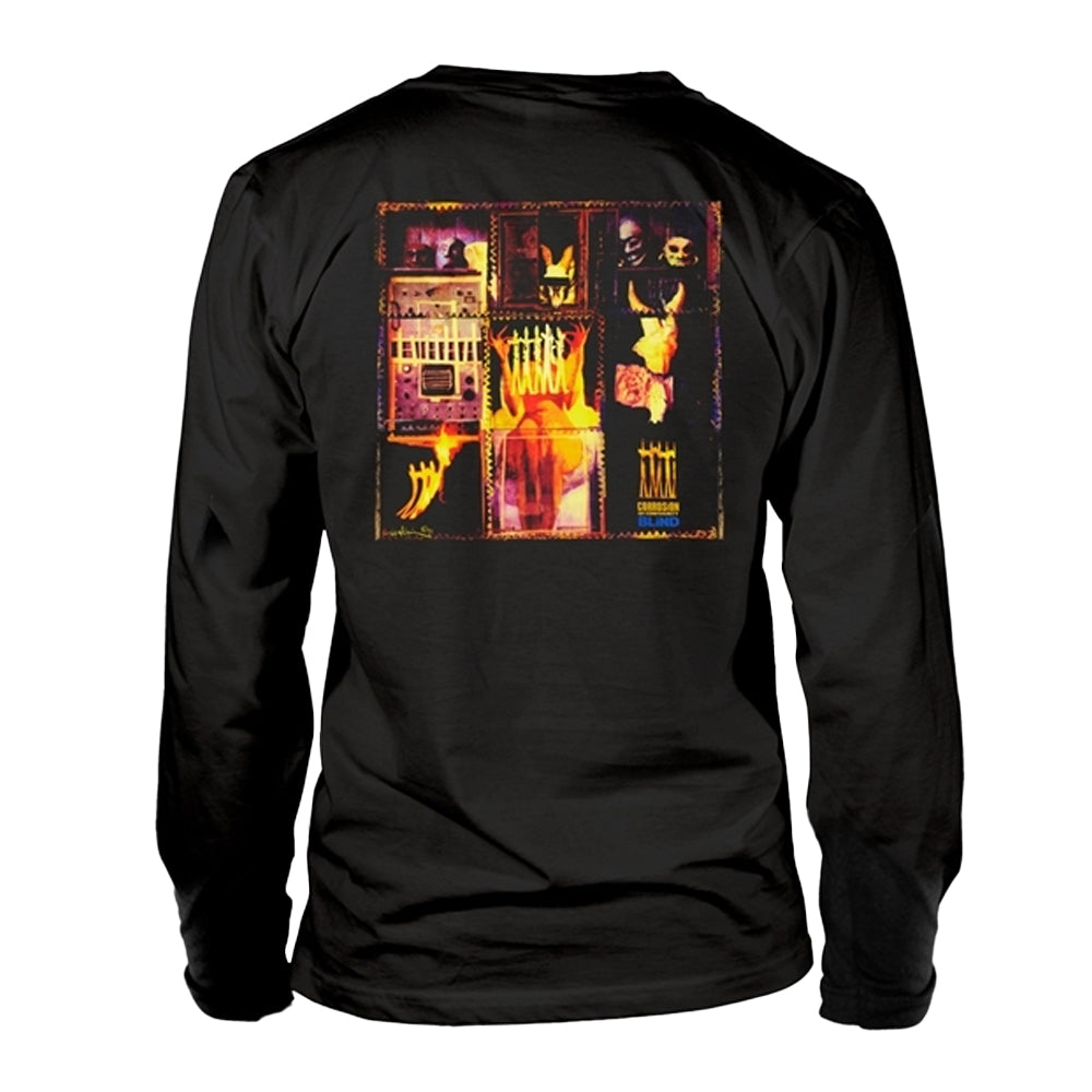 Black - Back - Corrosion Of Conformity Unisex Adult Blind Long-Sleeved Top