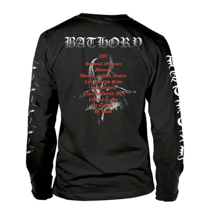 Black - Back - Bathory Unisex Adult Hammerheart Track List Top