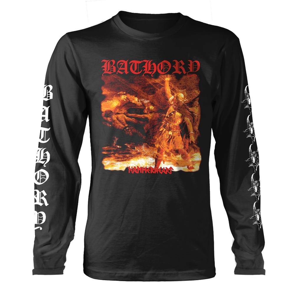 Black - Front - Bathory Unisex Adult Hammerheart Track List Top
