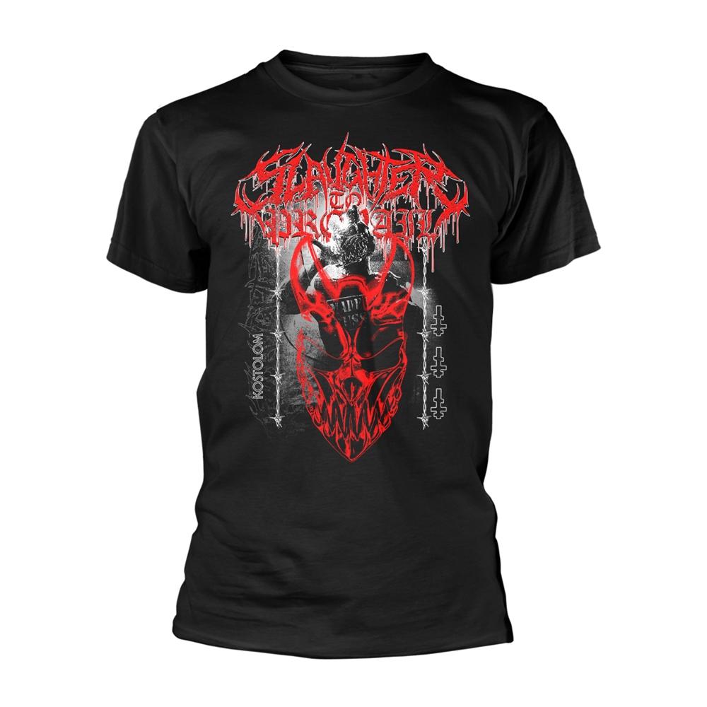 Black - Front - Slaughter To Prevail Unisex Adult Kostolom T-Shirt