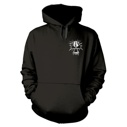Black - Front - Corrosion Of Conformity Unisex Adult Skull Back Print Hoodie