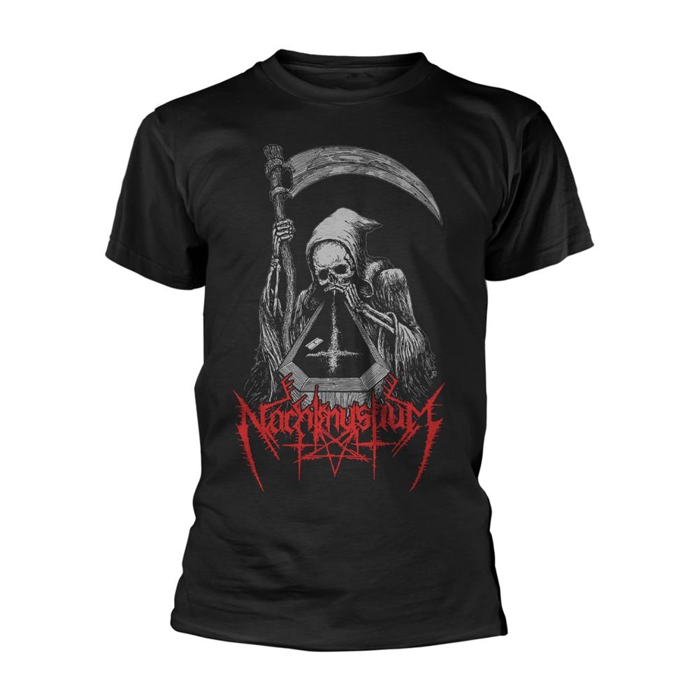 Black - Front - Nachtmystium Unisex Adult White Powder T-Shirt