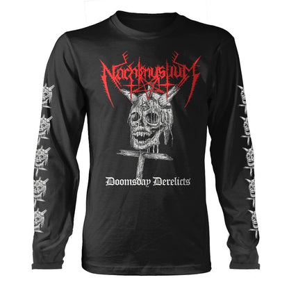Black - Front - Nachtmystium Unisex Adult Doomsday Derelicts Long-Sleeved T-Shirt