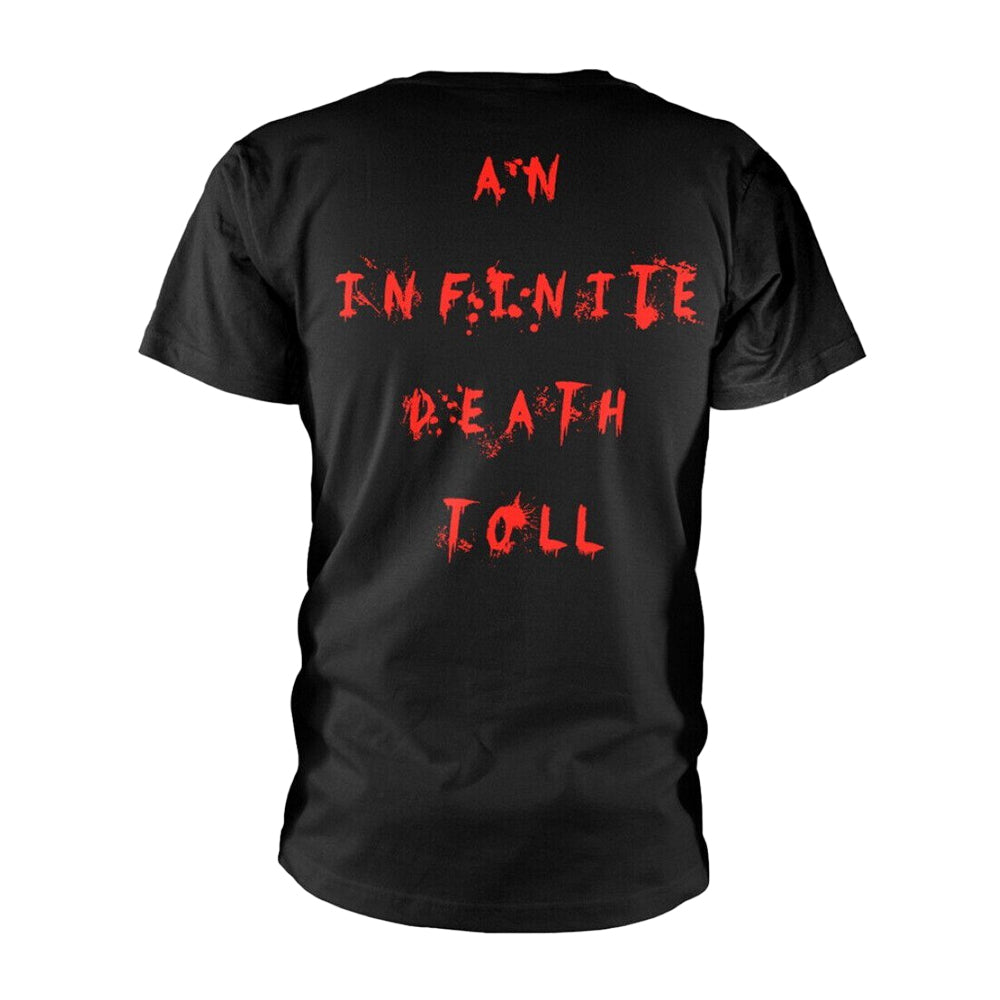Black - Back - Evile Unisex Adult Hell Unleashed Back Print T-Shirt