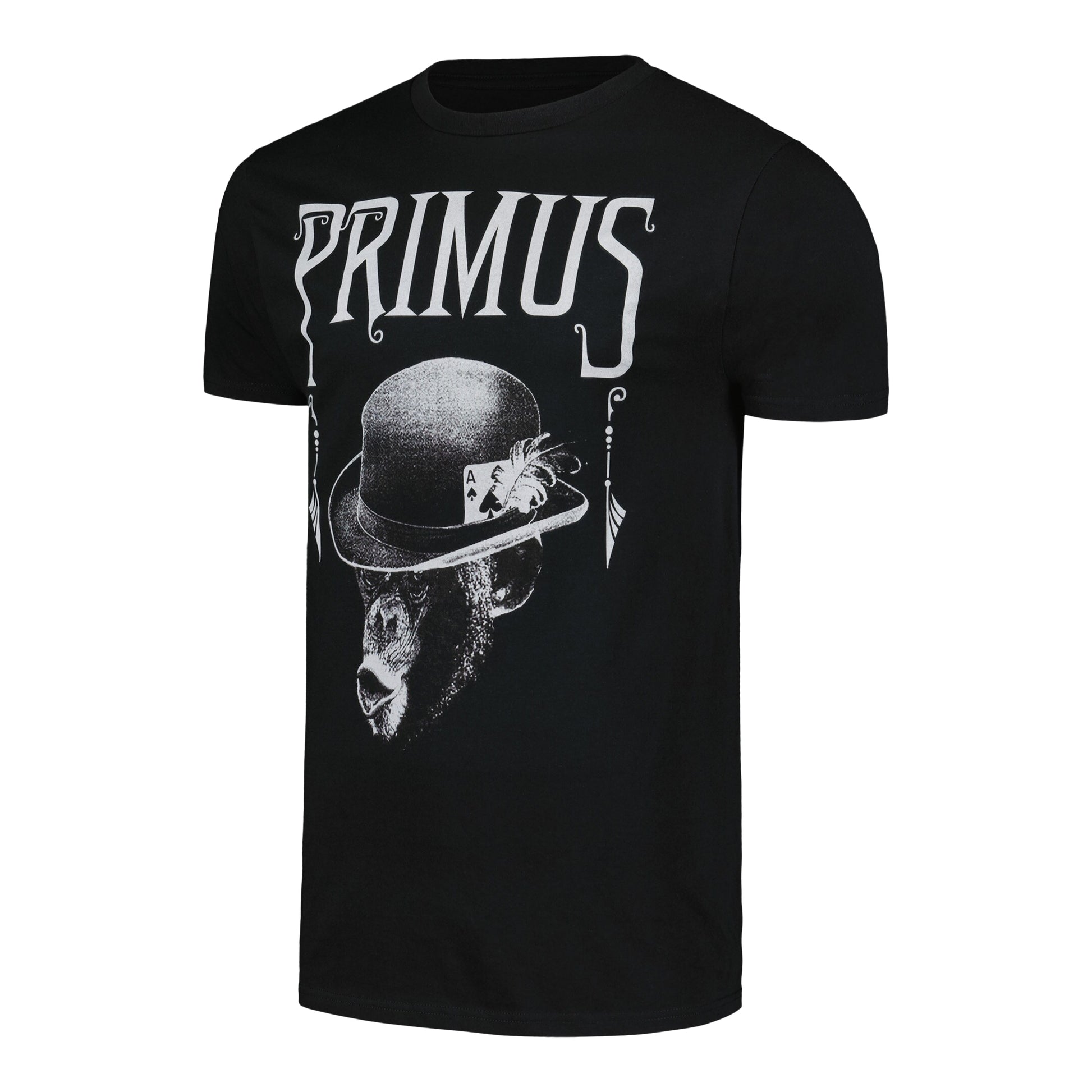 Black - Front - Primus Unisex Adult Monkey Short-Sleeved T-Shirt