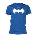 Blue-White - Front - Batman Unisex Adult Logo Short-Sleeved T-Shirt