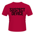 Red - Front - Stiff Little Fingers Unisex Adult Suspect Device T-Shirt