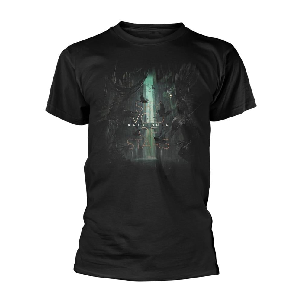 Black - Front - Katatonia Unisex Adult Sky Void T-Shirt