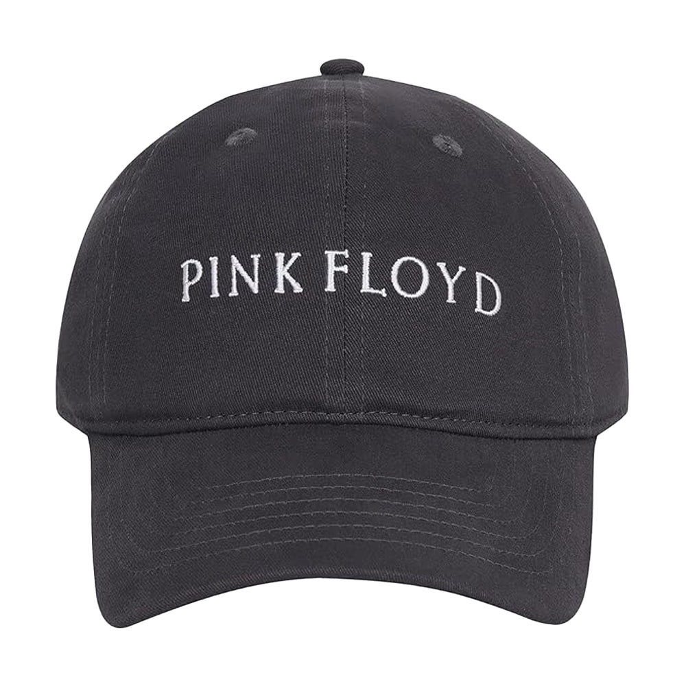 Grey - Front - Pink Floyd Embroidered Logo Cap