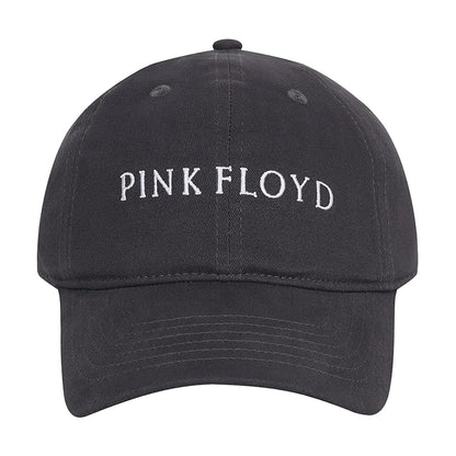 Grey - Front - Pink Floyd Embroidered Logo Cap