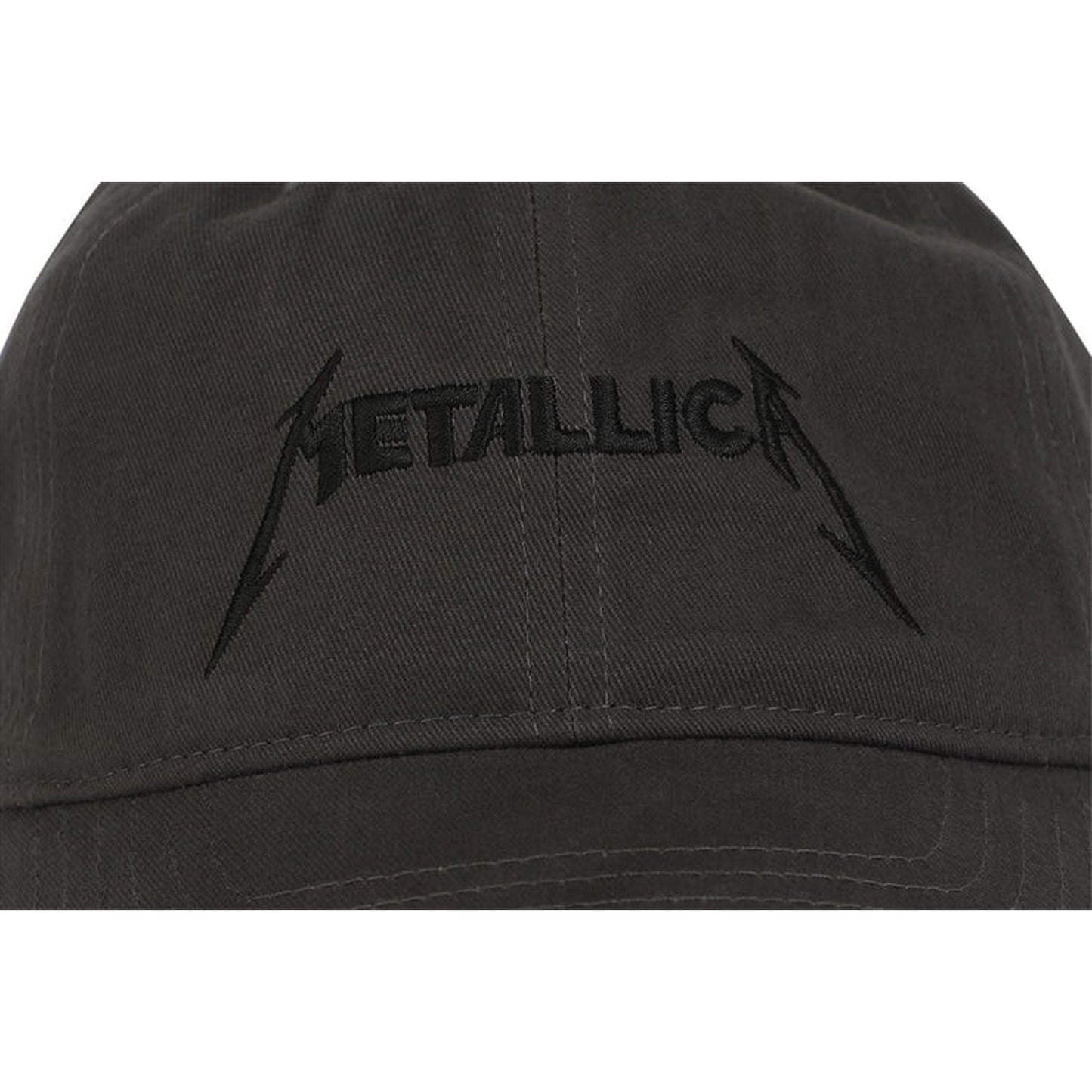 Grey - Lifestyle - Metallica Embroidered Logo Cap