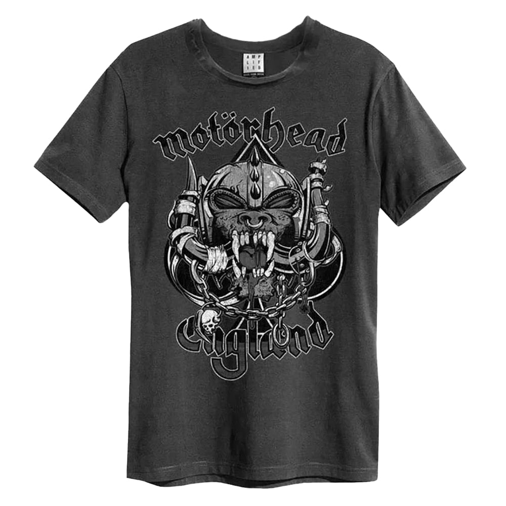 Grey - Front - Motorhead Unisex Adult Snaggletooth Crest T-Shirt