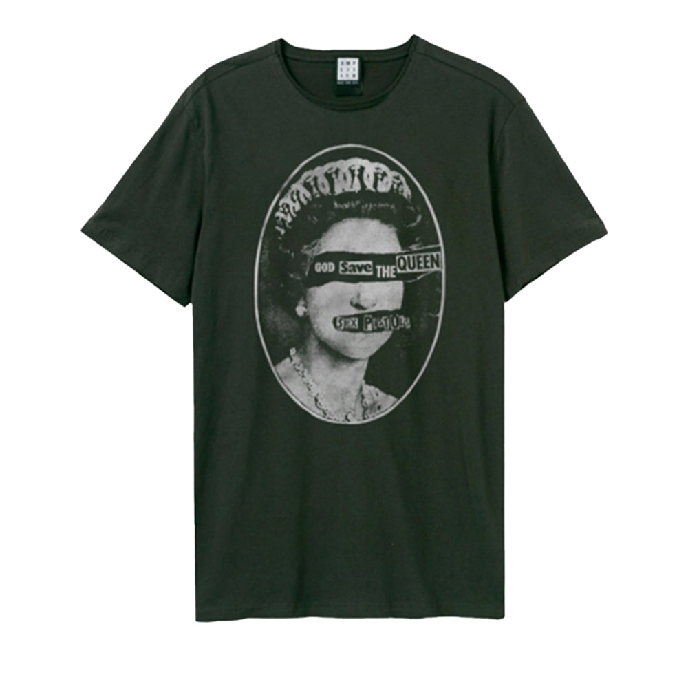 Grey - Front - Sex Pistols Unisex Adult God Save The Queen T-Shirt