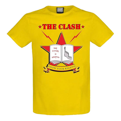 Yellow - Front - The Clash Unisex Adult Know Your Rights T-Shirt