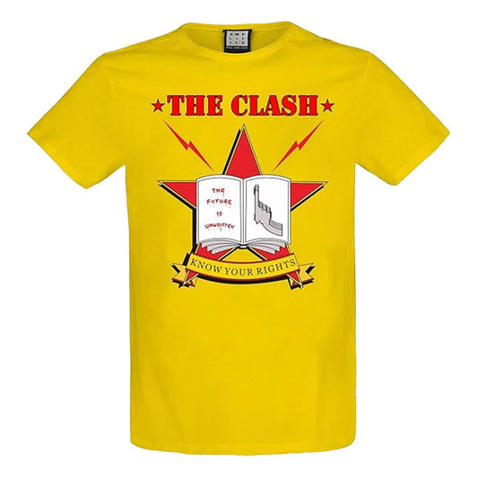 Yellow - Front - The Clash Unisex Adult Know Your Rights T-Shirt