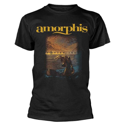 Black - Front - Amorphis Unisex Adult Borderland T-Shirt