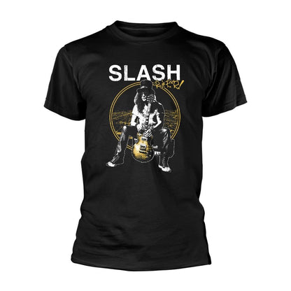 Black - Front - Slash Unisex Adult Big City Lights T-Shirt