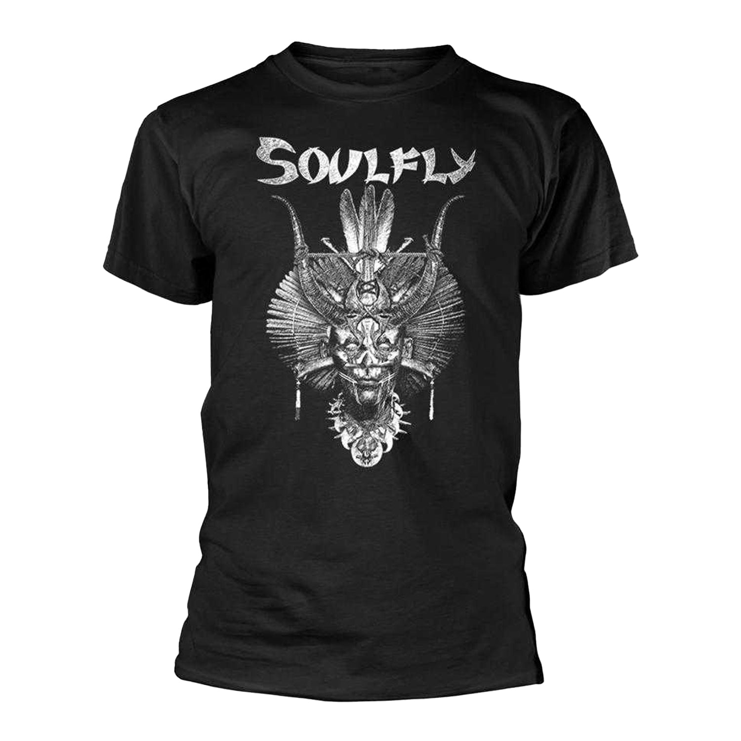 Black - Front - Soulfly Unisex Adult Tribe T-Shirt