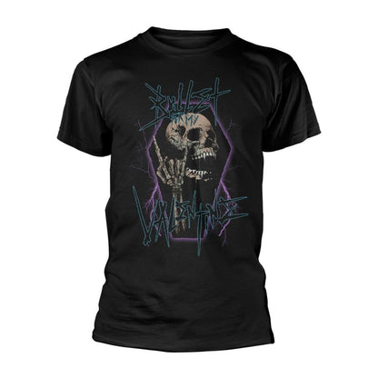 Black - Front - Bullet For My Valentine Mens Thrash Skull T-Shirt